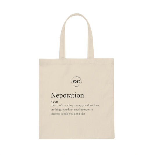 Canvas Tote Bag - Nepotation